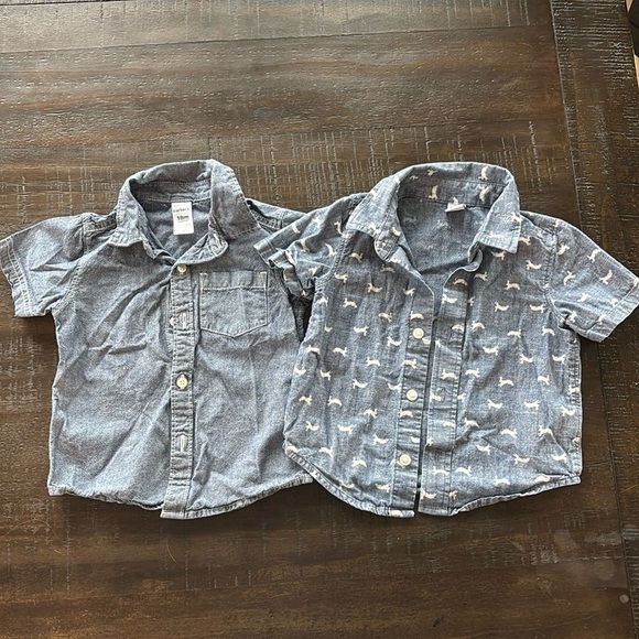 Boys Denim Button Down Short Sleeve Shirts, Size 18-24m
Carters - Old Navy - Picture 1 of 5
